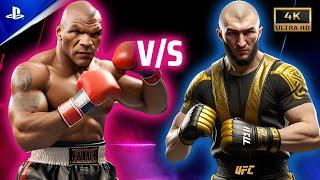 Mike Tyson Takes on Khamzat Chimaev In a Epic UFC Showdown