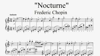 "Frederic Chopin - Nocturne" - Piano sheet music (by Tatiana Hyusein)