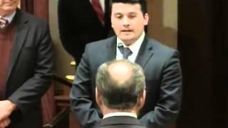 Consul General Nasimi Aghayev addresses the California State Senate