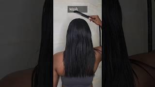 My Weekly Wash Day Routine for Relaxed Hair #shorts #relaxedhair