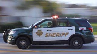 TONS of California Highway Patrol & Sheriff Police Cars Responding FAST with Epic Sirens!