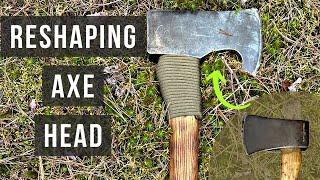 Reshaping an Axe Head at Home - Easy Method