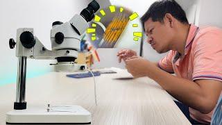 This microscope  Help Me Fix The Samsung Galaxy A31 No Light Display