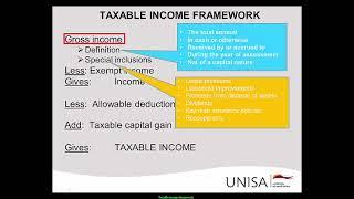 Taxable income framework