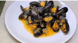 Mejillones en Salsa  - como hacer Choritos  en salsa   - recetas en menos de 3 minutos