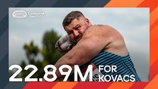Kovacs shines in men's shot put | Continental Tour Gold 2022