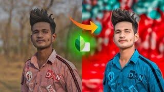 new snapseed background change trick tutorial in Ashish. editz