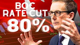 Massive News: Bank Of Canada Rate Cut Odds JUST JUMPED to 80%!! [Canadian Real Estate]