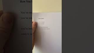 My poem “How You Have” #poetry #poem