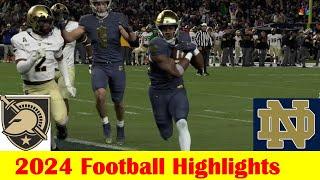 #6 Notre Dame vs #19 Army Football Game Highlights 11 23 2024