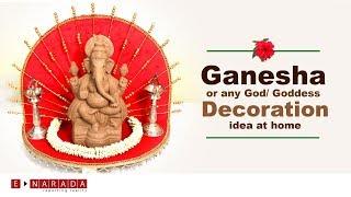Making a Decorative seat for the deity |  Easy idea for placing God or Goddess