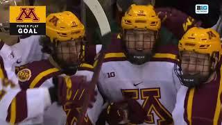 Highlights: Gopher Men’s Hockey Routs Badgers 8-0, Wins B1G Regular Season Title