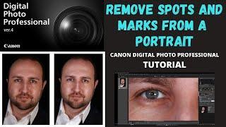 DPP4 | Remove spots and marks from a portrait | Canon Digital Photography Professional 4 | Tutorial