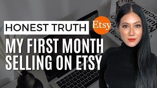 My First Month Selling On Etsy  (Tips For Beginners)