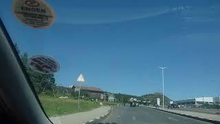 Driving to Setsoto Football Stadium - Maseru - Lesotho - February 2020