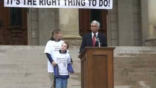 Rep. John Espinoza, w/daughter in law Lisa and grandson