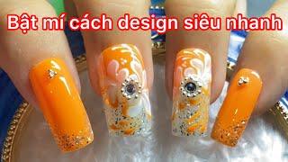 Cách vẽ hoa nhanh design mẫu nail dễ kiếm tiền