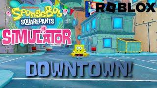 Sneaking into Downtown Bikini Bottom EARLY in SpongeBob Simulator (Official SpongeBob Roblox Game)