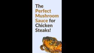 Simple Mushroom Sauce Recipe for Chicken steak! | Cooking with Kajoli | #shorts