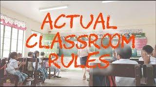 Actual Classroom Rules -TeacherPher