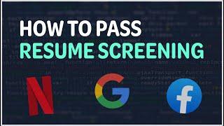 How to Pass Resume Screening for Software Engineering