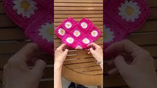 Borsa uncinetto granny #crochet #uncinetto #grannysquare #borsauncinetto