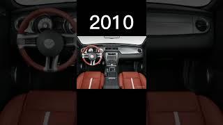 evolution of Mustang interior (1990/2023)#mustang #evolution #2023 #trending #shortsfeed #viral #yt