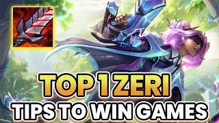 TOP 1 ZERI GUIDE | BEST COMBOS & TIPS TO WIN IN WILD RIFT