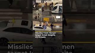 Missiles from Yemen target Israel despite US threats | AJ #shorts