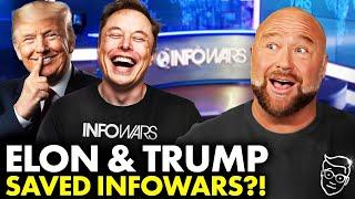 I Asked Alex Jones LIVE: 'Is Trump And Elon SAVING InfoWars?' | His SHOCKING Answer