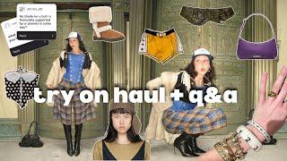 try on haul + q&a (influencer PR, SSENSE, vintage)