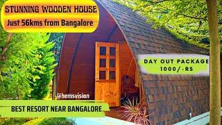 Live in Stunning Wooden House - Best Weekend Gateway near Bangalore - GK Hill View Resort