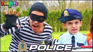 Policeman Jason Protects Toys with Police Car | Funny Kids Story