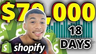 $0 - $70k in 18 days Dropshipping CHALLENGE | Shopify 2020