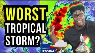 BELIZE CITY EXPERIENCES TROPICAL STORM SARA 