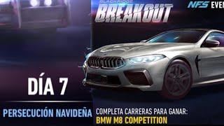 NFS No Limits -  2023 BMW M8 COMPETITION - Día #7 - Persecución Navideña