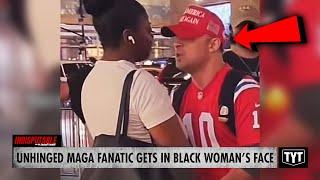 WATCH: Trump Fanatic Tries Threatening Black Woman, Gets In Her Face