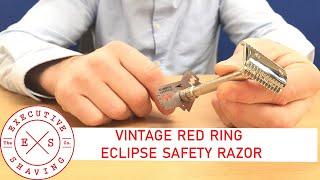 A Quick Look At A Vintage Red Ring Eclipse Safety Razor