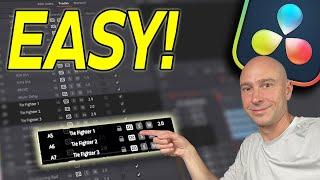 Fast Tracks in DaVinci Resolve 19 - a Quality of Life Tip  | Quick Tip Tuesday!