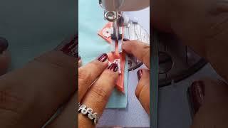 Sewing Tiips And Tricks Peach Triangle Design White Cotton Lace Using Asmr Sounds #Shorts #costura