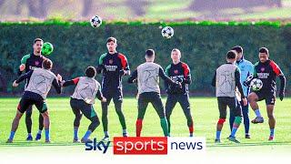 "Busiest training in weeks" | Arsenal train ahead of Champions League tie against Sporting