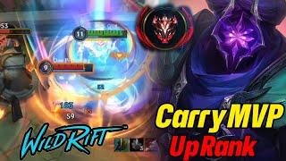 Wild rift Up rank Jax carry MVP- Jax vs sion baron lane season 14