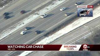 KMBC Newschopper 9 following police pursuit in Kansas City