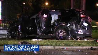 Mother of 5 killed in violent Elk Grove Village crash