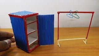 Cute Miniature Wardrobe and Clothing Rack - Easy Craft