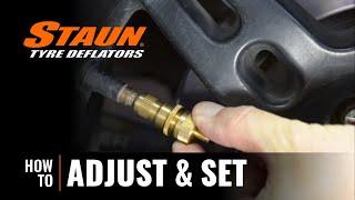 Simple INSTRUCTIONS on how to adjust Staun Tyre Deflators