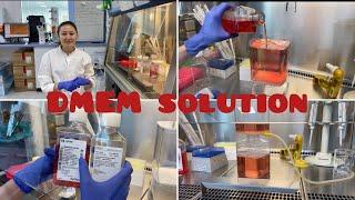 How to prepare Dulbecco's Modified Eagles Media solution for cell culturing, easy way