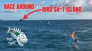 Mokolea Challenge, aka Race Around Bird Sh*t Island, Kailua.  Wing Foil and Kite Race.