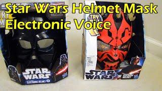 Star Wars Helmet Mask With Electronic Voice - Darth Vader & Darth Maul