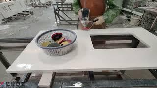 How to polish Quartz Countertop Edge - Dalei Stone